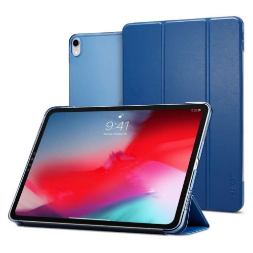 Spigen Smart Fold Apple iPad Pro 11 (2018) smart tok kitámasztóval, kék