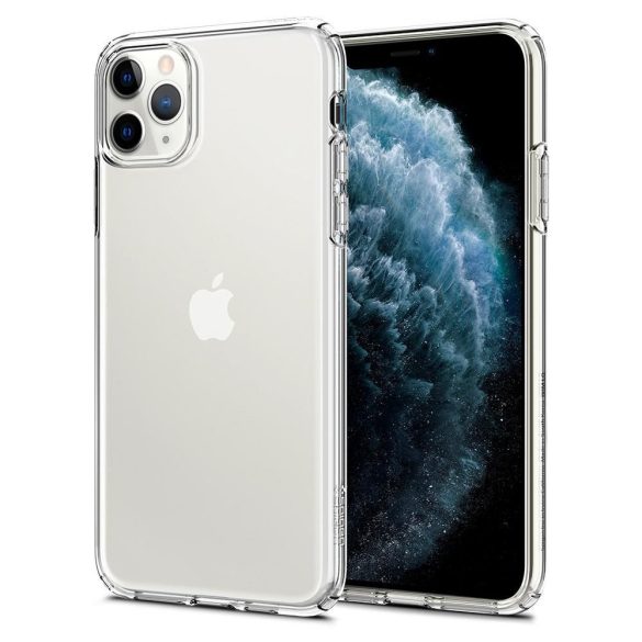 Spigen Liquid Crystal iPhone 11 Pro Max hátlap, tok, átlátszó