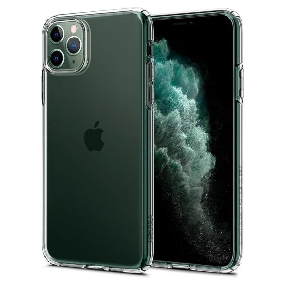 Spigen Liquid Crystal iPhone 11 Pro Max hátlap, tok, átlátszó