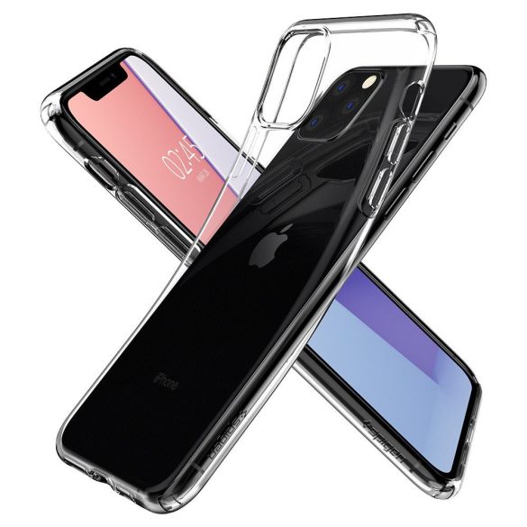 Spigen Liquid Crystal iPhone 11 Pro Max hátlap, tok, átlátszó