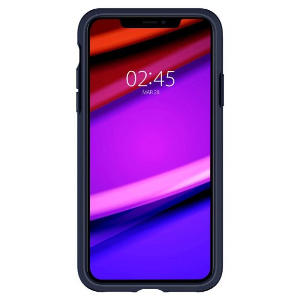 Spigen Hybrid NX iPhone 11 hátlap, tok, sötétkék