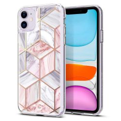   Spigen Ciel Etoile Marble iPhone 11 hátlap, tok, rózsaszín