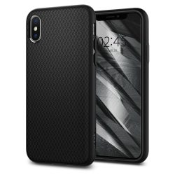 Spigen Liquid Air iPhone X/Xs hátlap, tok, matt fekete