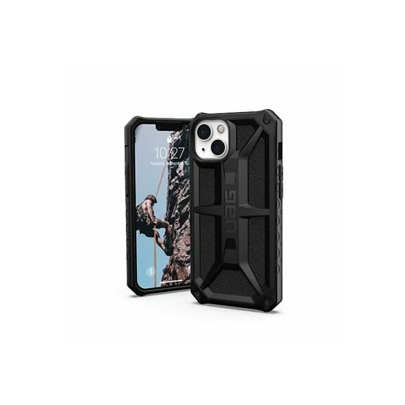 UAG Monarch iPhone 13 hátlap, ütésálló tok, fekete