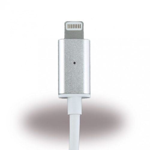 Cyoo USB lightning mágneses kábel iPhone 5/5S/SE/6/6S/7, 1m, ezüst