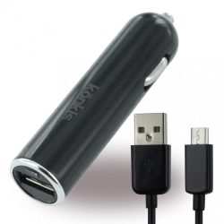   Konkis USB univerzális autós töltő 1A + Micro USB kábel, fekete