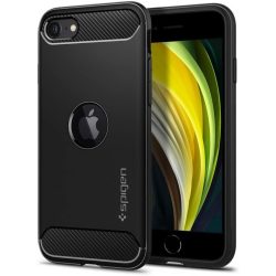   Spigen Rugged Armor iPhone 7/8/SE (2020) hátlap, tok, fekete