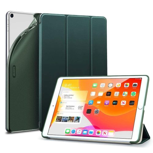 ESR iPad 10.2 (2019/2020) Rebound oldalra nyíló smart tok, zöld