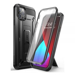   Supcase Unicorn Beetle iPhone 12/12 Pro vízálló, ütésálló tok és előlap , fekete