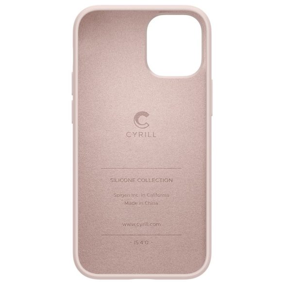 Spigen Cyrill Silicone Silicone iPhone 12 Mini hátlap, tok, rózsaszín