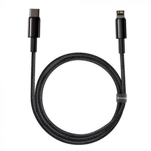 Baseus Data PD20W USB-C Lightning adat- és töltőkábel, 2A, 2m, fekete