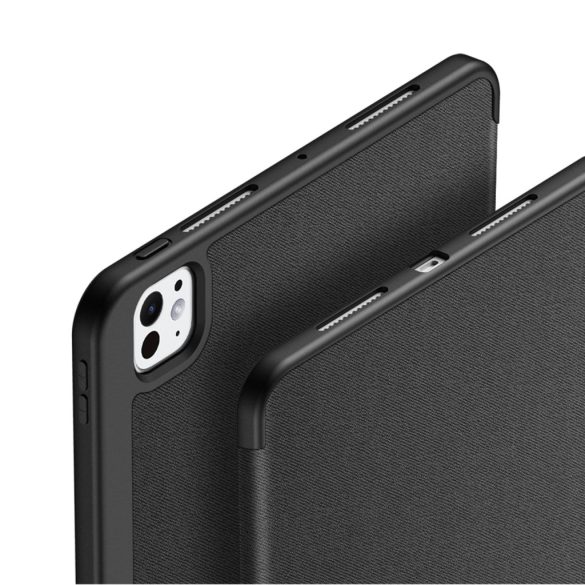 Ducis Domo Flip Smart sleep case iPad Pro 11 (2024)  oldalra nyíló tok, fekete