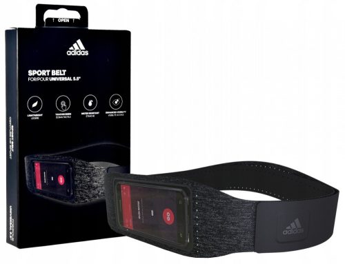 Adidas Sport Belt univerzális sport övpánt, Size L (5,5), fekete