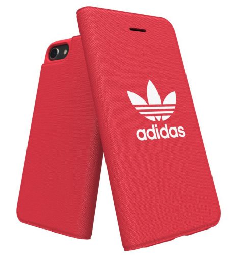 Adidas Original Adicolor Booklet iPhone 6/7/8 oldalra nyíló tok, piros