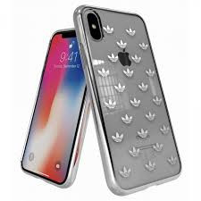 Adidas Originals Clear Snap Case iPhone X/Xs hátlap, tok, mintás, átlátszó