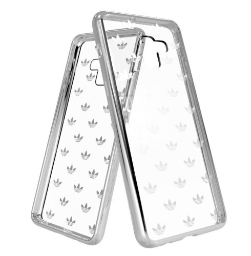 Adidas Original Clear Case Samsung Galaxy A8 Plus (2018) hátlap, tok, átlátszó-mintás