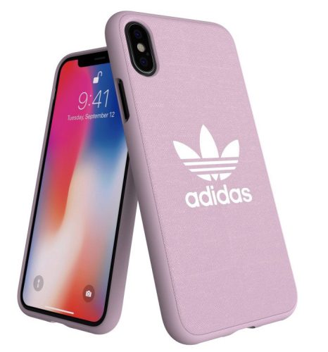 Adidas Original Adicolor iPhone X/Xs hátlap, tok, világosrózsaszín