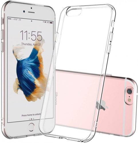 iPhone 6 Plus/6S Plus Slim case 1mm szilikon hátlap, tok, átlátszó