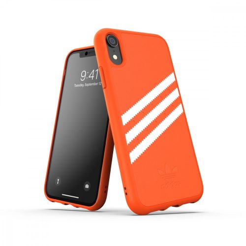 Adidas Original Moulded Case Suede iPhone Xr hátlap, tok narancssárga