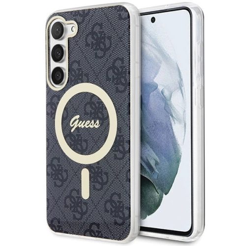 Guess GUHMS23MH4STK Samsung Galaxy S23 Plus hátlap, tok 4G MagSafe, fekete