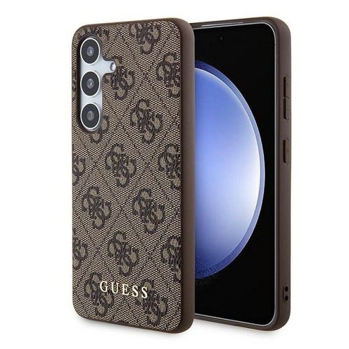 Guess hátlap, tok Samsung Galaxy A35 GUOHCSA35G4GFBR (PU 4G Classic Metal Logo), barna