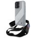 BMW BMHCP16S23PSCCG iPhone 16 6.1", tok, szürke hardcase M Edition Carbon Stripe & Strap