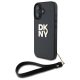 DKNY DKHCP16SPBSWSK iPhone 16 6.1", tok, fekete Wrist Strap Stock Logo