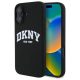 DKNY DKHMP16SSNYACH iPhone 16 6.1", tok, fekete Silicone White Printed Logo MagSafe