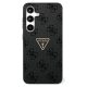 Guess Hot Stamp 4G Pattern Triangle Metal Logo Samsung Galaxy S25 Ultra tok, fekete