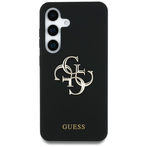 Guess Silicone Big 4G Logo Bottom Script Samsung Galaxy S25 Ultra tok, fekete