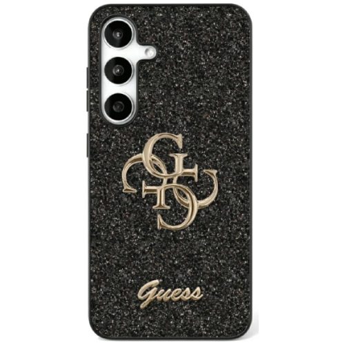 Guess Fixed Glitter Big 4G Metal LogoSamsung Galaxy S25 Plus tok, fekete