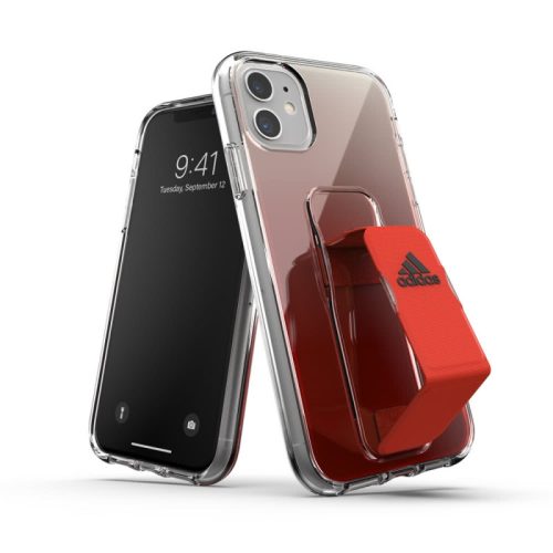 Adidas SP Clear Grip Case iPhone 11 hátlap, tok, piros