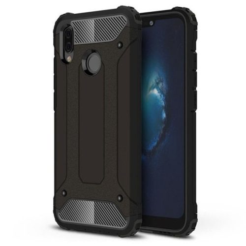 Hybrid Armor Tough Rugged Huawei P20 Lite ütésálló hátlap, tok, fekete