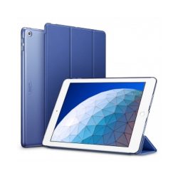   ESR iPad 10.2 (2019/2020) Rebound Pencil oldalra nyíló smart tok, érintőceruza tartóval, sötétkék