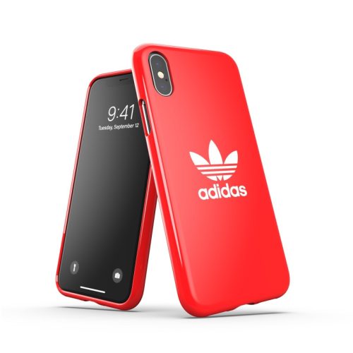 Adidas Original Snap Case Trefoil iPhone X/Xs hátlap, tok, piros