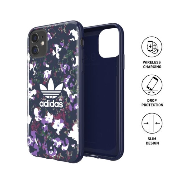 Adidas Original Snap Case Flowers iPhone 11 hátlap, tok, mintás, színes