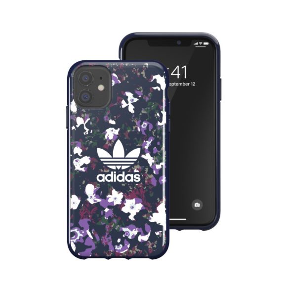 Adidas Original Snap Case Flowers iPhone 11 hátlap, tok, mintás, színes