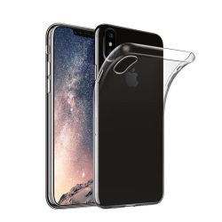   iPhone X/Xs Super Slim 0.5mm szilikon hátlap, tok, átlátszó