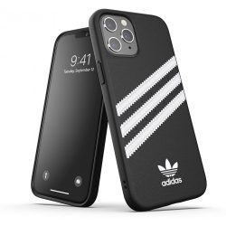   Adidas Original Moulded Case iPhone 12 Mini hátlap, tok, fekete-fehér