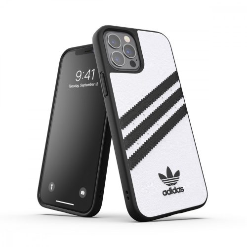 Adidas Original Moulded Case iPhone 12/12 Pro hátlap, tok, fehér-fekete