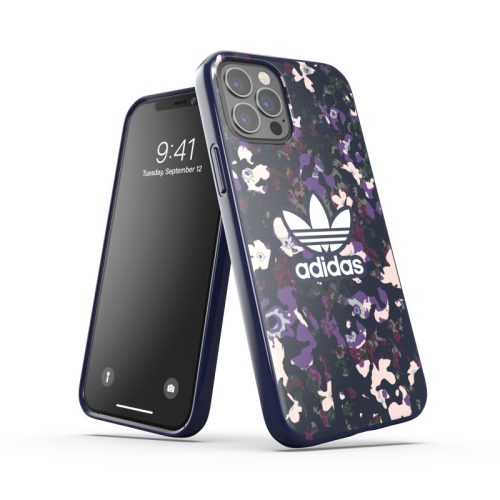 Adidas Original Snap Case Flowers iPhone 12/12 Pro hátlap, tok, mintás, színes