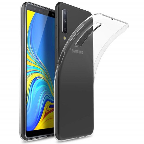 Samsung Galaxy A7 (2018) Super Slim 0.5mm szilikon hátlap, tok, átlátszó