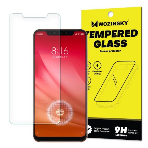 Wozinsky Xiaomi Mi 8 Pro kijelzővédő edzett üvegfólia (tempered glass) 9H keménységű (nem teljes kijelzős 2D sík üvegfólia), átlátszó