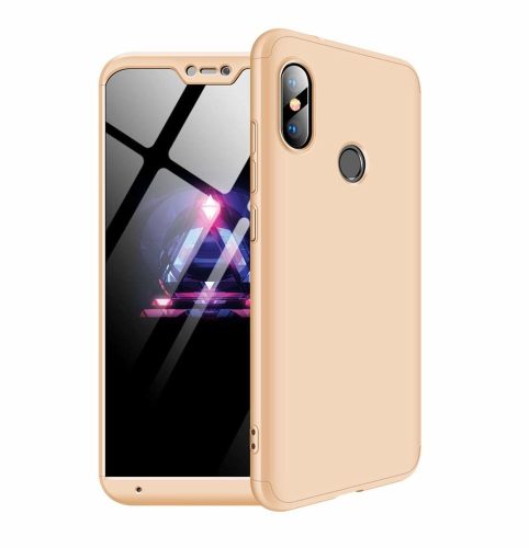 Full Body Case 360 Xiaomi Mi A2 Lite/Redmi 6 Pro hátlap, tok, arany