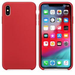   Silicone Flexible Rubber iPhone Xs Max szilikon hátlap, tok, piros