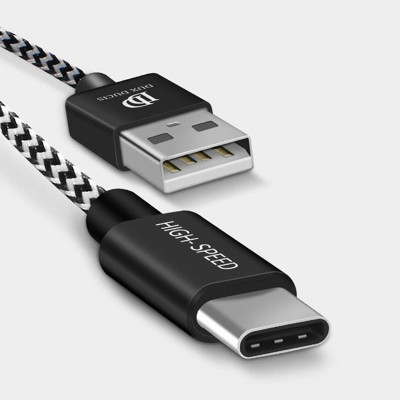 Dux Ducis K-One USB USB-C adat- és töltőkábel, 2.1A, 3m, fekete