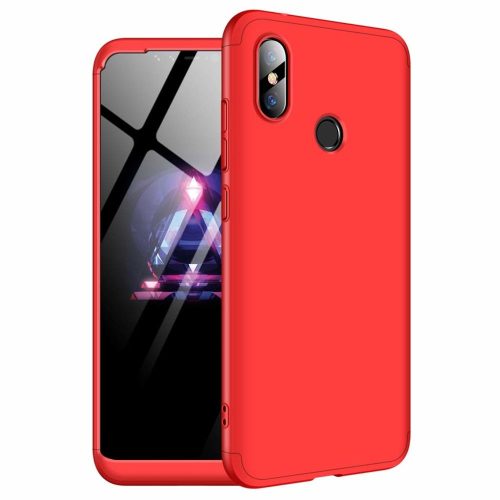 Full Body Case 360 Xiaomi Redmi Note 6 Pro hátlap, tok, piros