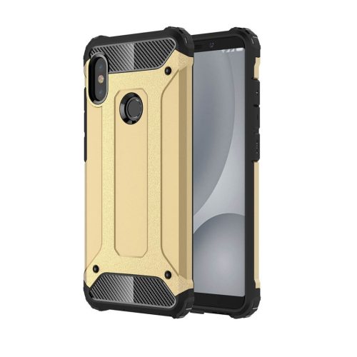 Hybrid Armor Tough Rugged Xiaomi Mi A2 Lite / Redmi 6 Pro ütésálló hátlap, tok, arany