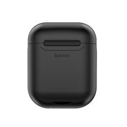   Baseus Airpods Wireless Charger Case Apple Airpods szilikon tok, vezeték nélküli töltés funkcióval, fekete