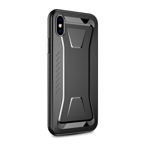 iPaky Shark Flexible iPhone Xs Max TPU hátlap, tok, fekete